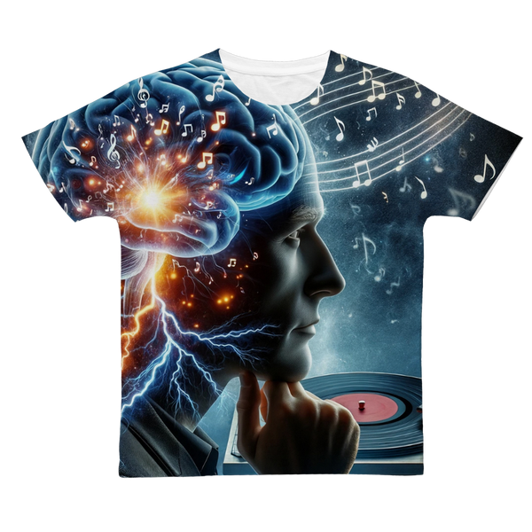 A Thinker Listening Classic Sublimation Adult T-Shirt
