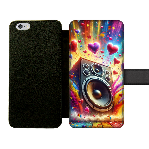 I Heart Music Front Printed Wallet Cases