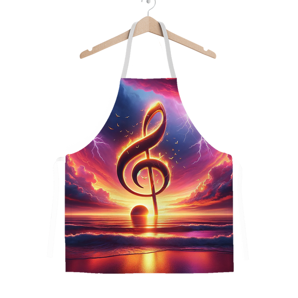 Music Glorious Music by EBENLO Classic Sublimation Adult Apron