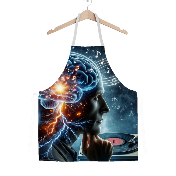 A Thinker Listening Classic Sublimation Adult Apron