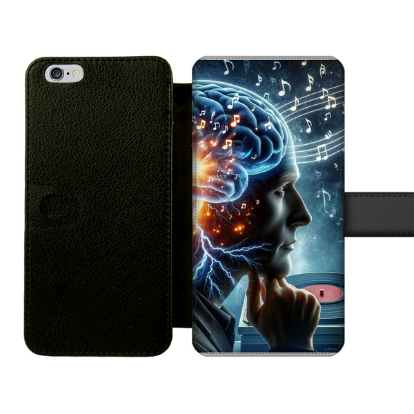 A Thinker Listening Front Printed Wallet Cases
